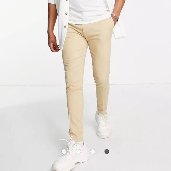 ASOS Other - NWOT Asos ultra slim soft texture permanent crease mens skinny pant